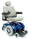 jazzy select 14 electric wheelchair by pride mobility blue