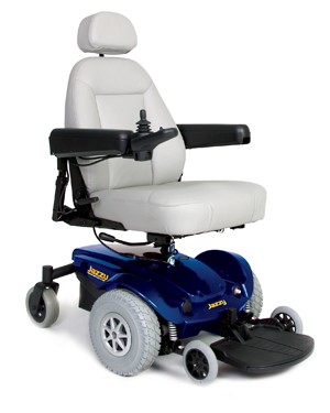 Jazzy Electric Wheelchair on Jazzy Electric Wheelchair Blue Select By Pride Mobility