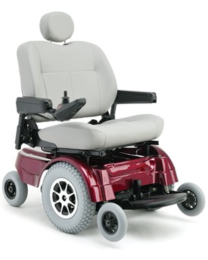 jazzy electric wheelchair 1170xl by pride mobility red