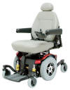 red 614 hd jazzy electric wheelchair by pride mobility