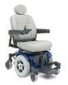 blue jazzy 600 electric wheelchair by pride mobility